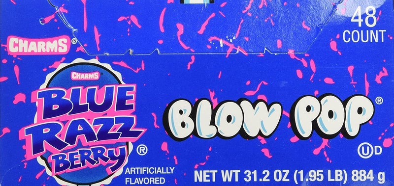Charms Blow Pops 48 Pack Blue Razz Berry - Image 3